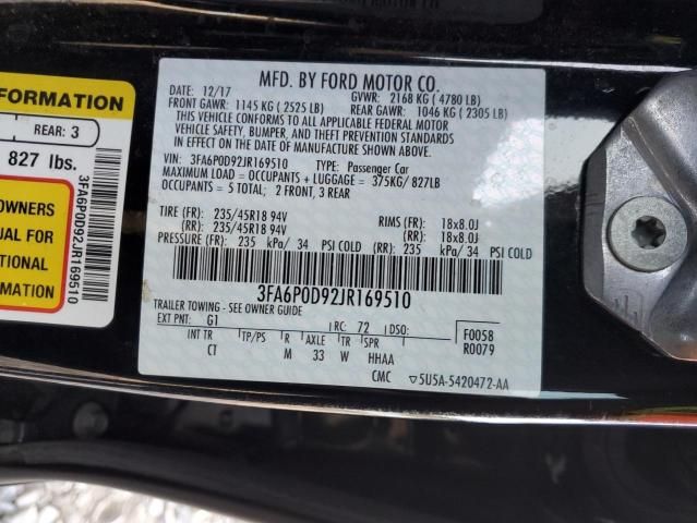 2018 Ford Fusion TITANIUM/PLATINUM