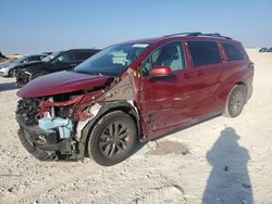 Salvage cars for sale from Copart Temple, TX: 2022 Toyota Sienna LE