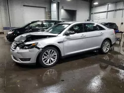 Salvage cars for sale at Ham Lake, MN auction: 2018 Ford Taurus Limited