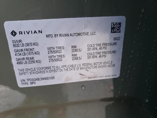 2022 Rivian R1S Launch Edition