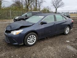 Salvage cars for sale at Cicero, IN auction: 2017 Toyota Camry LE