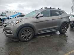 Salvage cars for sale at Hayward, CA auction: 2017 Hyundai Santa FE Sport