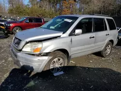 Salvage cars for sale from Copart Waldorf, MD: 2003 Honda Pilot EX