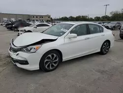 Honda salvage cars for sale: 2017 Honda Accord EX