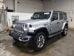 Salvage cars for sale from Copart Elgin, IL: 2018 Jeep Wrangler Unlimited Sahara