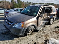 Salvage cars for sale at Seaford, DE auction: 2002 Honda CR-V EX