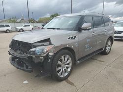 Salvage cars for sale from Copart Oklahoma City, OK: 2012 Infiniti QX56