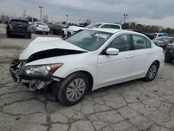 Salvage cars for sale at Indianapolis, IN auction: 2012 Honda Accord LX