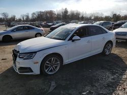 Salvage cars for sale at Chalfont, PA auction: 2017 Audi A4 Premium