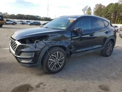 Salvage cars for sale at Dunn, NC auction: 2021 Hyundai Tucson Limited