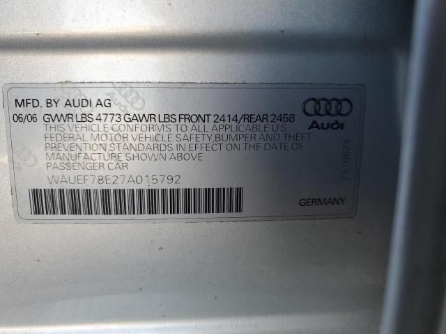 2007 Audi A4 S-LINE 2.0T Quattro Turbo