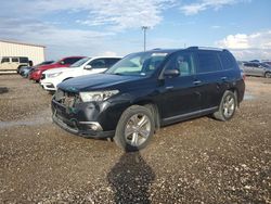 Salvage cars for sale from Copart Temple, TX: 2013 Toyota Highlander Limited