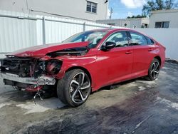 Carros salvage sin ofertas aún a la venta en subasta: 2021 Honda Accord Sport