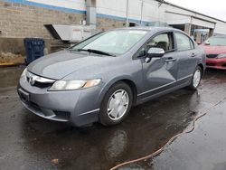 Salvage cars for sale from Copart New Britain, CT: 2009 Honda Civic Hybrid