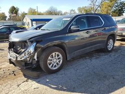 Salvage cars for sale at Wichita, KS auction: 2019 Chevrolet Traverse LT