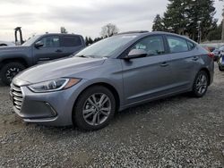 Salvage cars for sale at Graham, WA auction: 2018 Hyundai Elantra SEL