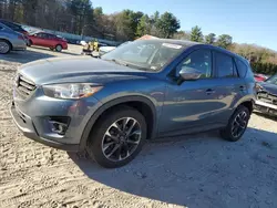 Salvage cars for sale at Mendon, MA auction: 2016 Mazda CX-5 GT