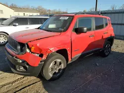 Salvage cars for sale at York Haven, PA auction: 2018 Jeep Renegade Sport