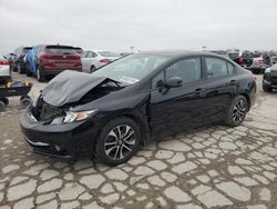 Salvage cars for sale at Indianapolis, IN auction: 2013 Honda Civic EXL