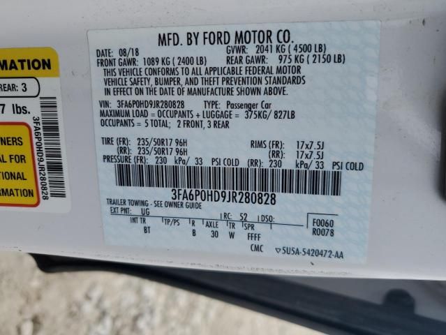 2018 Ford Fusion SE