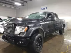 Salvage cars for sale at Elgin, IL auction: 2012 Ford F150 Supercrew