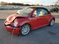 Salvage cars for sale at Dunn, NC auction: 2008 Volkswagen New Beetle Convertible SE