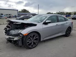 Salvage cars for sale at Orlando, FL auction: 2019 Honda Civic Sport