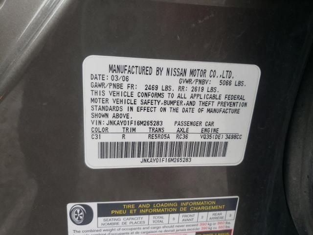 2006 Infiniti M35 Base