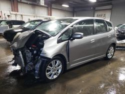 Salvage cars for sale at Elgin, IL auction: 2009 Honda FIT Sport