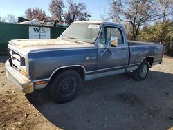 Dodge salvage cars for sale: 1987 Dodge D-SERIES D100