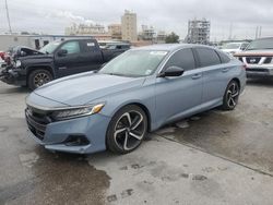 Salvage cars for sale at New Orleans, LA auction: 2021 Honda Accord Sport