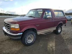 Salvage cars for sale at Anderson, CA auction: 1996 Ford Bronco U100