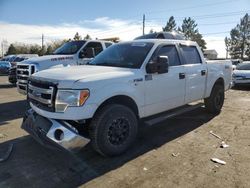 Salvage cars for sale at Denver, CO auction: 2013 Ford F150 Supercrew