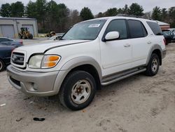 Salvage cars for sale at Mendon, MA auction: 2003 Toyota Sequoia SR5