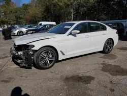 Salvage cars for sale at Austell, GA auction: 2021 BMW 530E