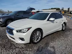 Salvage cars for sale from Copart Hueytown, AL: 2021 Infiniti Q50 Luxe