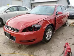 Salvage cars for sale from Copart Pekin, IL: 2008 Chevrolet Impala LT