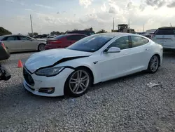 Salvage cars for sale at Taylor, TX auction: 2013 Tesla Model S