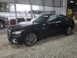 Salvage cars for sale at Rogersville, MO auction: 2018 Infiniti Q50 Luxe