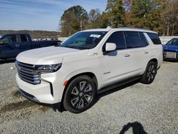 Salvage cars for sale from Copart Concord, NC: 2021 Chevrolet Tahoe K1500 High Country