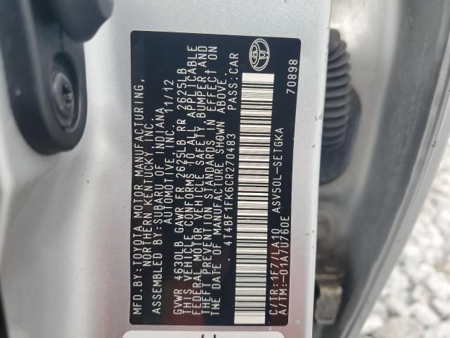 2012 Toyota Camry Base