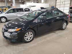 Honda salvage cars for sale: 2012 Honda Civic LX