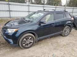 Toyota salvage cars for sale: 2018 Toyota Rav4 HV LE