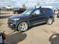 Salvage cars for sale at Woodhaven, MI auction: 2022 Ford Explorer XLT