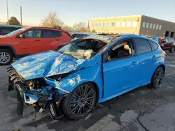 Salvage cars for sale at Littleton, CO auction: 2017 Ford Focus RS