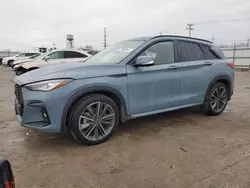 Salvage cars for sale at Chicago Heights, IL auction: 2023 Infiniti QX50 Sport