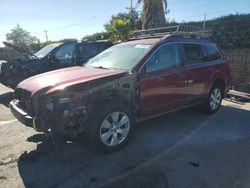 Salvage cars for sale at San Martin, CA auction: 2011 Subaru Outback 2.5I Premium