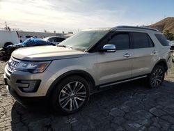 Ford Explorer salvage cars for sale: 2017 Ford Explorer Platinum