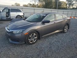 Salvage cars for sale from Copart Gastonia, NC: 2016 Honda Civic LX