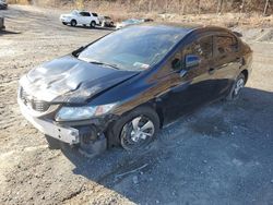 Salvage cars for sale at Marlboro, NY auction: 2015 Honda Civic LX